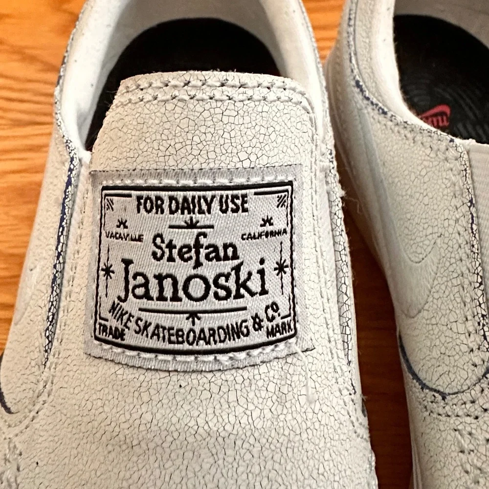 Nike SB Zoom Stefan Janoski Slip On Leather Shoes (6.5)